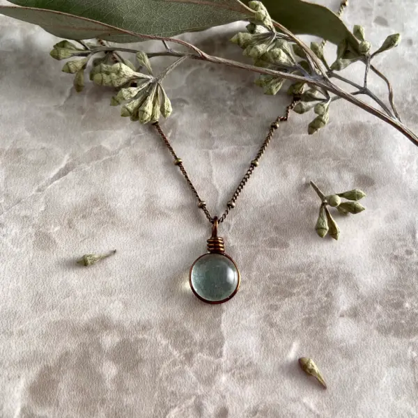 Raindrop Necklace, Dainty Boho Necklace Bohemian Necklace Aesthetic Jewelry Unique Gifts, Nature Lover Gift Necklaces for Women Gift for Her - Image 3