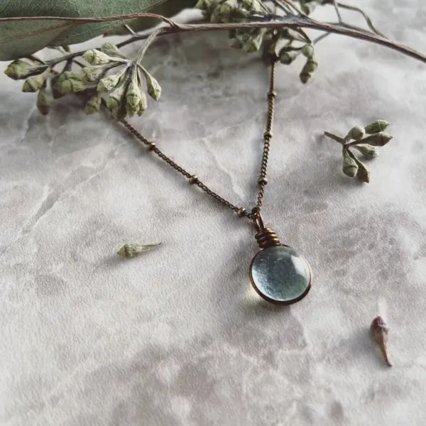 Raindrop Necklace, Dainty Boho Necklace Bohemian Necklace Aesthetic Jewelry Unique Gifts, Nature Lover Gift Necklaces for Women Gift for Her - Image 2